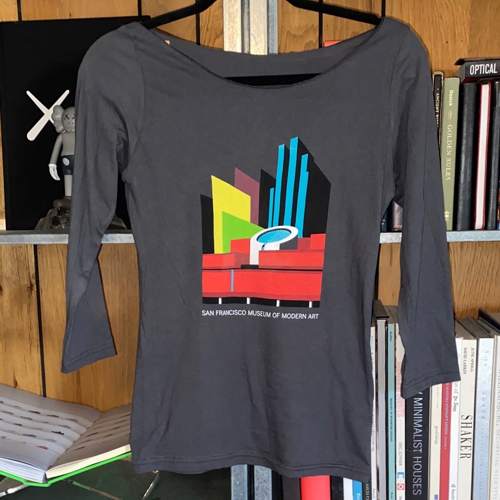 🆕 San Francisco MOMA Fitted 3/4 sleeve tee Sperdonic Modern